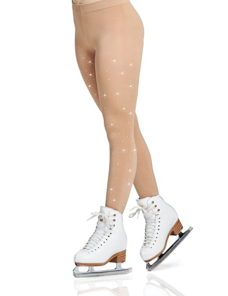 Rhinestones Footed Tights