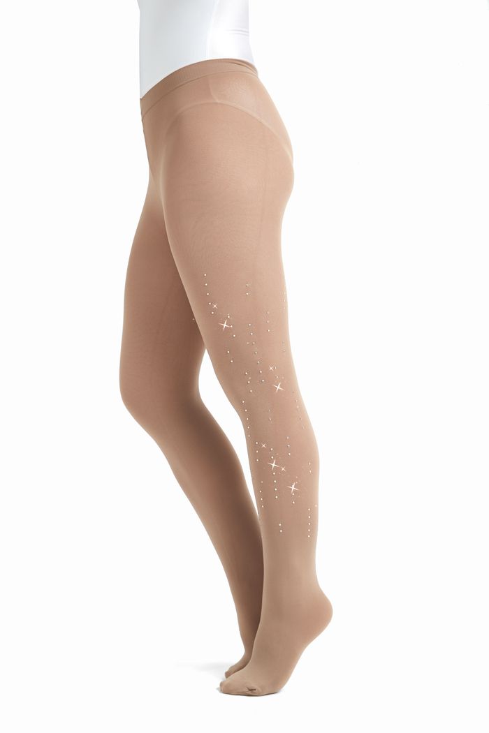 Tights Adorned with Swarovski Quality Crystals