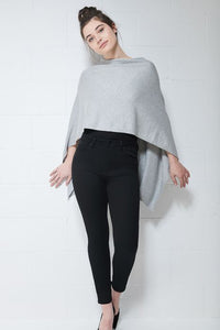 Cashmere & Cotton Poncho Style Scarf
