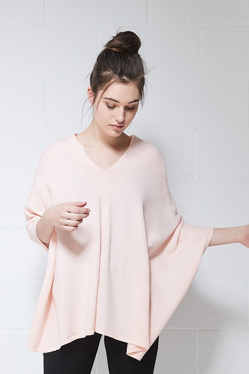 Cashmere & Cotton Poncho Style Scarf
