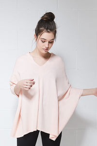 Cashmere & Cotton Poncho Style Scarf