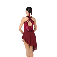 Sequin Chasse Dress: Wine