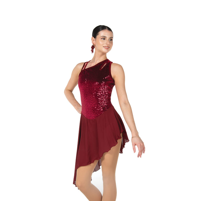 Sequin Chasse Dress: Wine