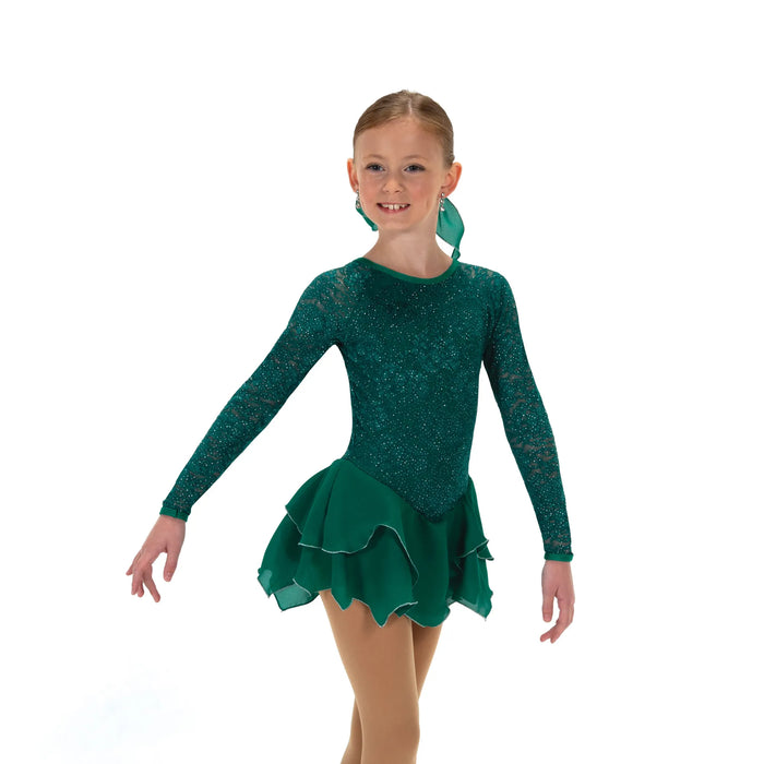 Tulip Lace Dress – Emerald Green