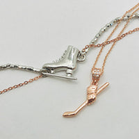 Silver & Copper Skating Bracelet