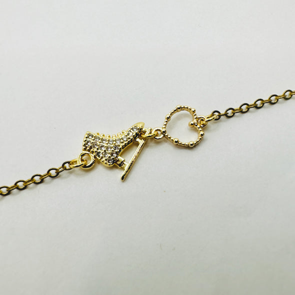 Ice Skate with your Heart Bracelet