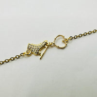 Ice Skate with your Heart Bracelet