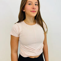 Front Twist Skating Crop Top