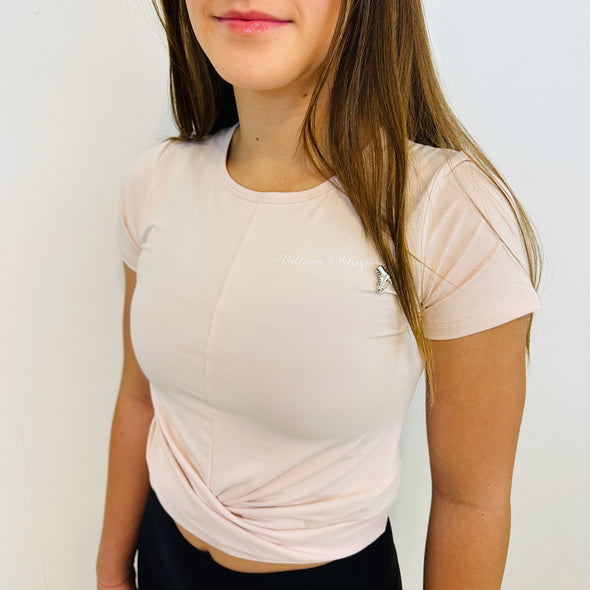 Front Twist Skating Crop Top
