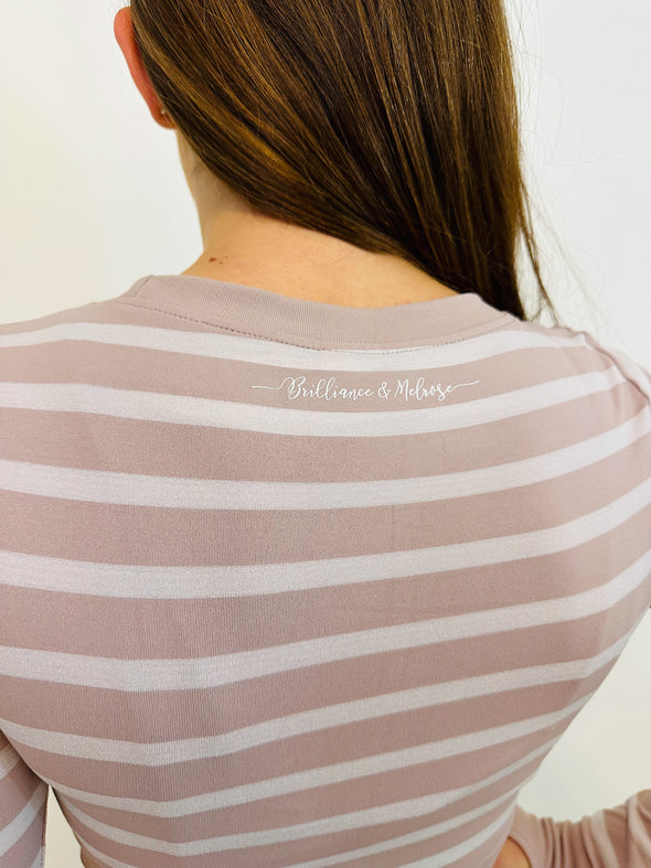 Striped Skating Crop Shirt