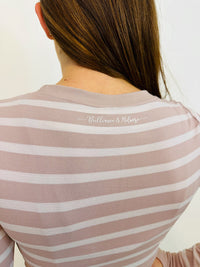 Striped Skating Crop Shirt