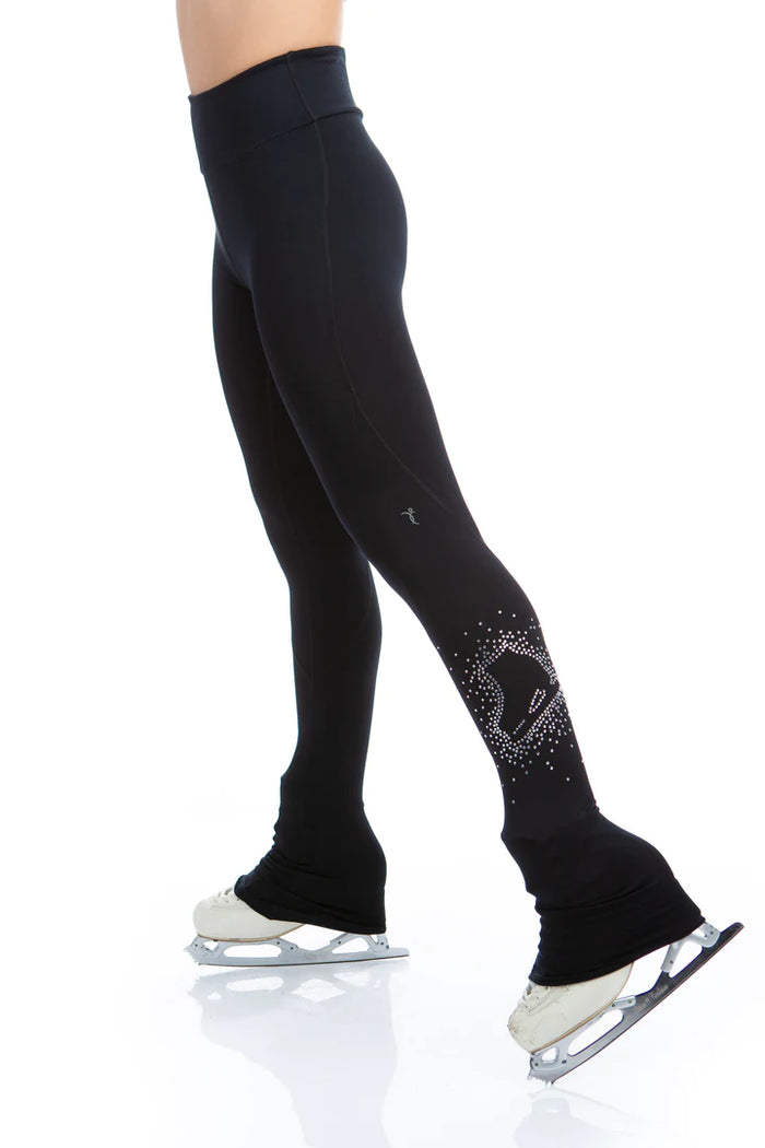 High Waist Pastel Sprinkle Skate Legging - Crystal