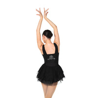 Swan Rose Dress: Black Onyx