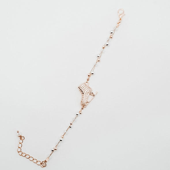 Gold Braided Skating Bracelet