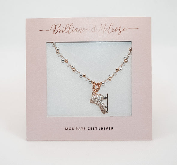 Gold Braided Skating Necklace