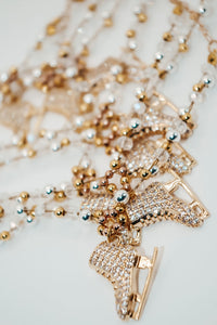 Gold Braided Skating Necklace