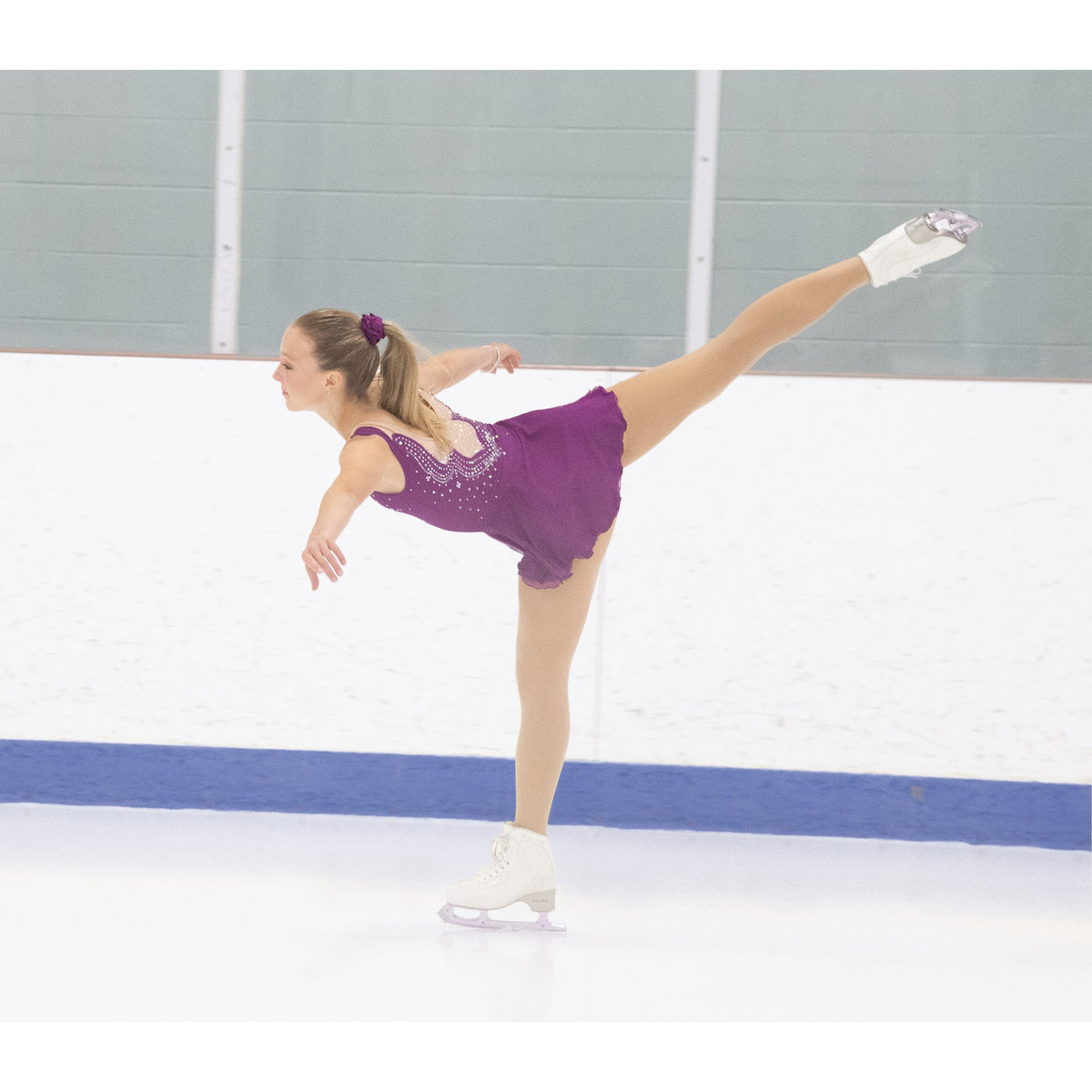 Fancy Cutwork Dress Rhinestoned: Red