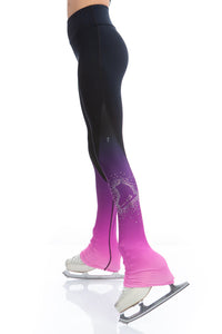 High Waist Pastel Sprinkle Skate Faded Legging - Pink