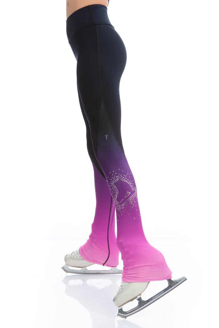 High Waist Pastel Sprinkle Skate Faded Legging - Pink