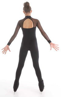 One piece with mesh sleeves