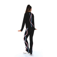 Ribbonette Leggings (Blush Pink/Blue)