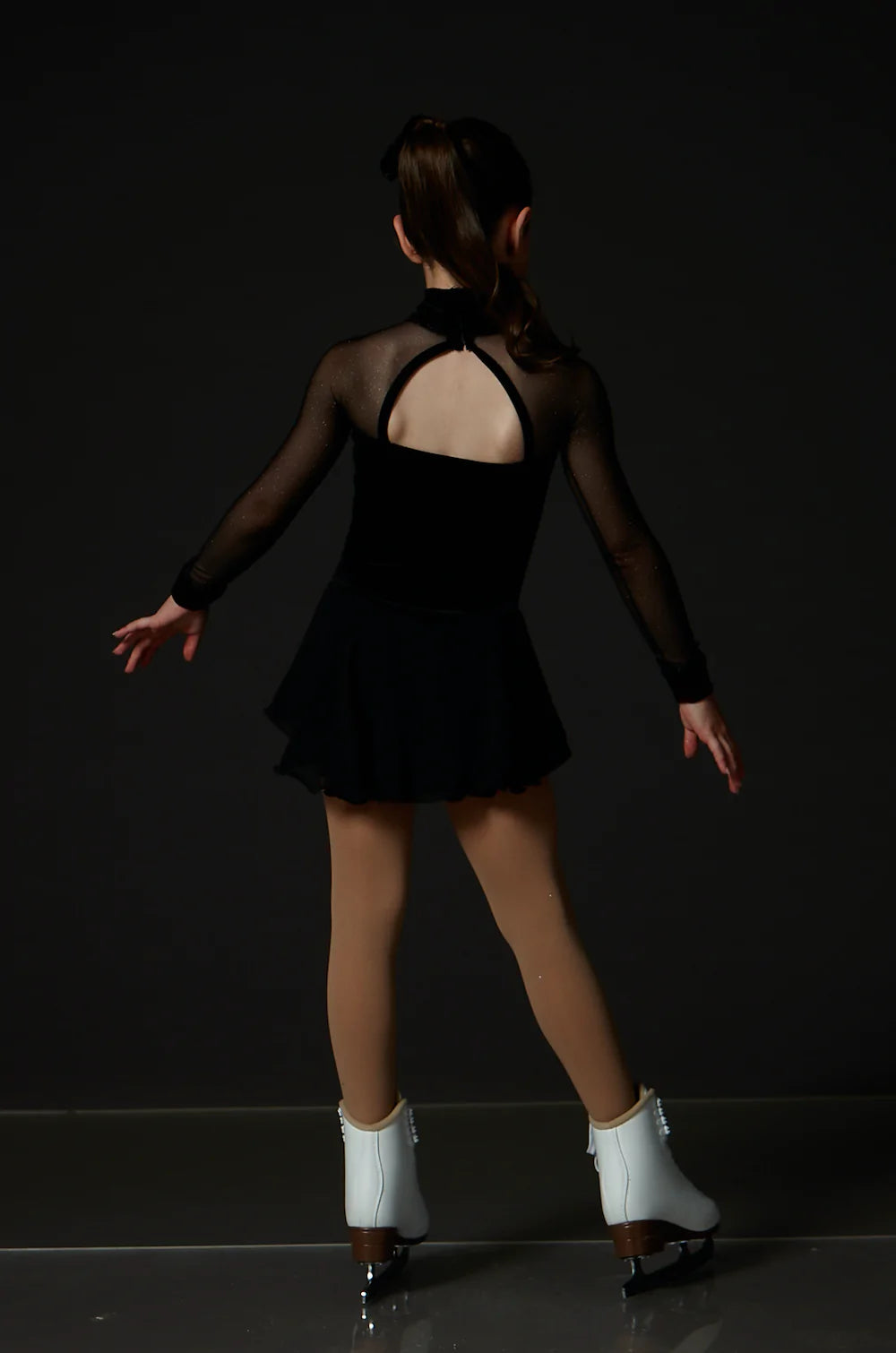 Velvet Sparkle Black Dress