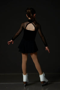 Velvet Sparkle Black Dress