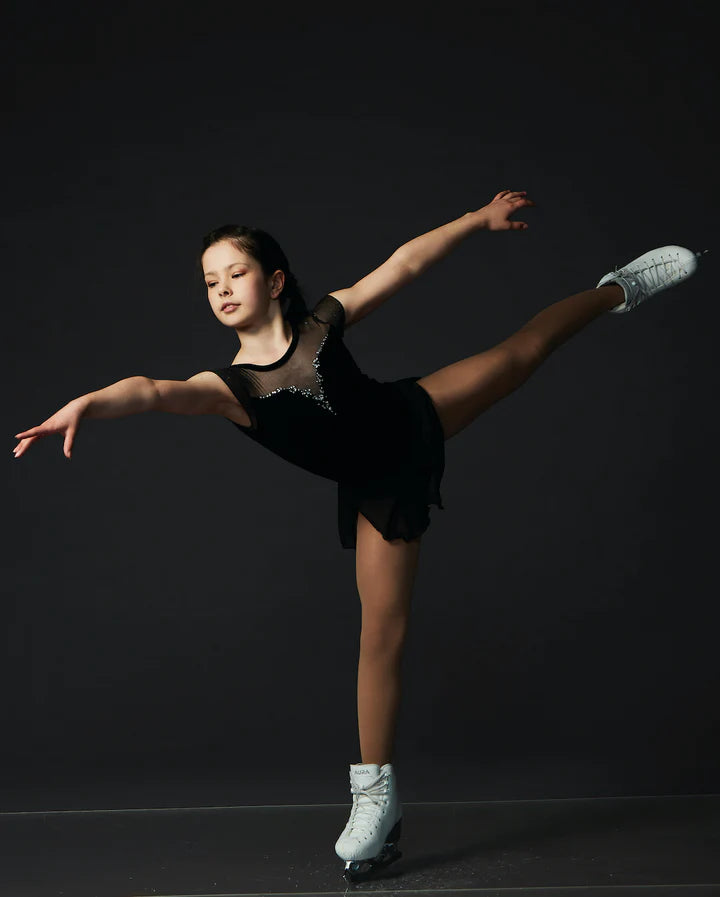 Beaded figure skating dresses sales