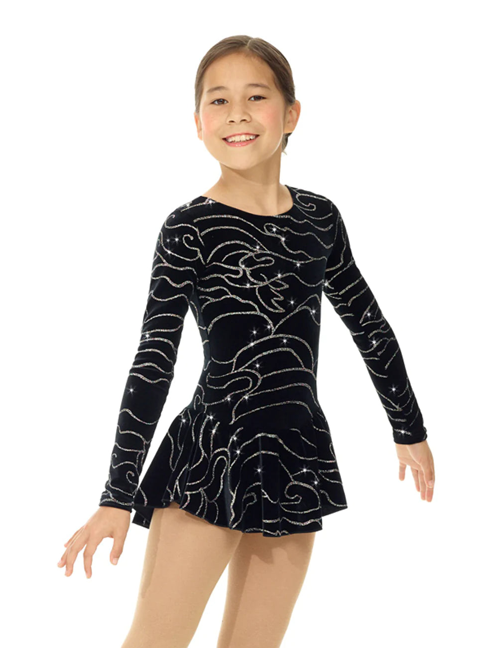 Born To Skate Figure Skating Glitter Dress