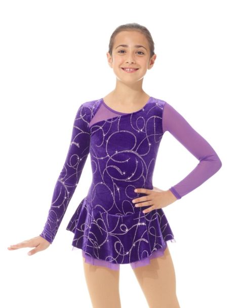 Shiny Velvet Figure Skating Dress