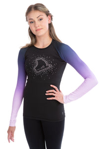 Faded Pastel Sprinkle Skate Top - Lilac - Ready to ship