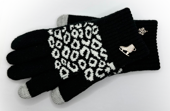 Cheetah Ice Skating Gloves