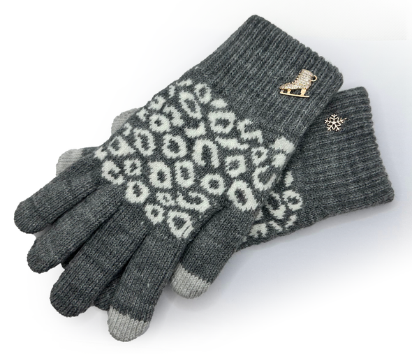 Cheetah Ice Skating Gloves