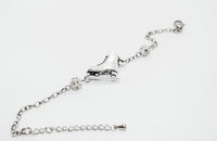 Classical Ice Skate Charm Bracelet