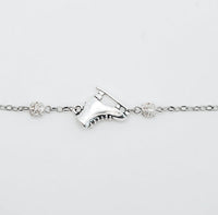 Classical Ice Skate Charm Bracelet