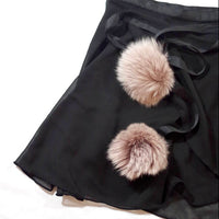 Fluffy Wrap Skirt