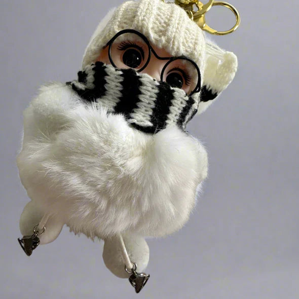 Little Miss Skater Keychain - ready to ship