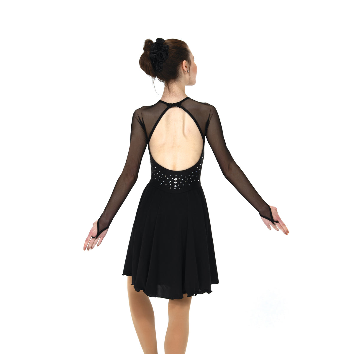 Sweetheart Dance Dress Crystalled: Black