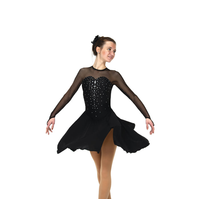 Sweetheart Dance Dress Crystalled: Black