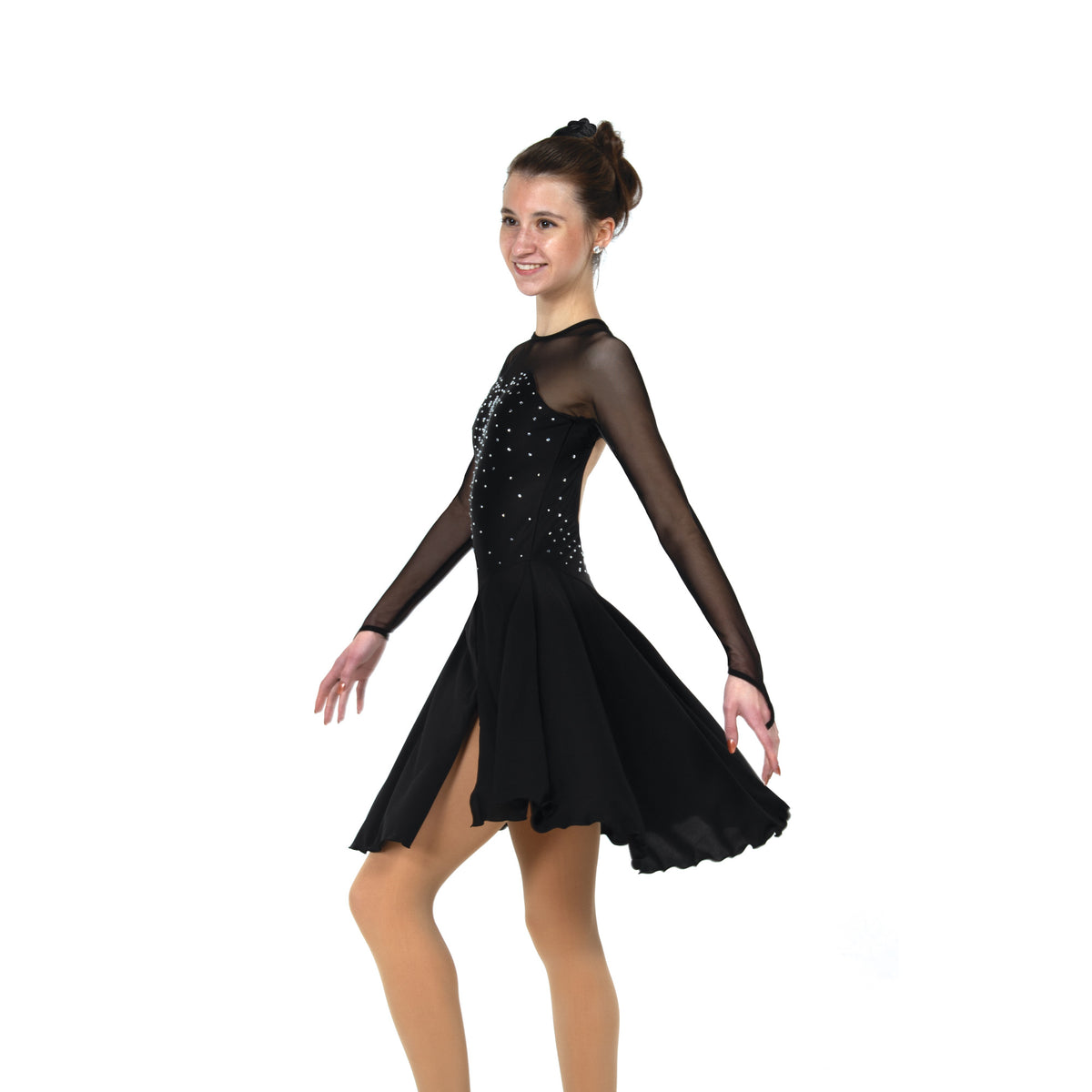 Sweetheart Dance Dress Crystalled: Black