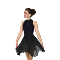 Keyhole Dance Dress Unembellished: Black