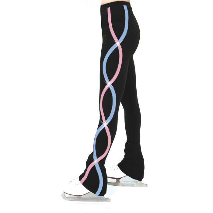 Ribbonette Leggings (Blush Pink/Blue)