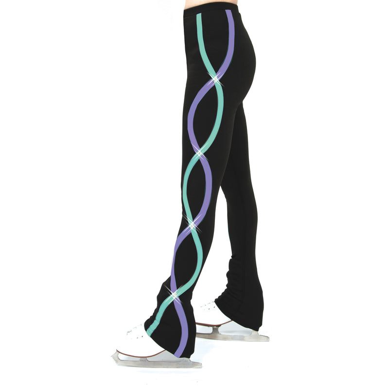 Ribbonette Leggings (Lilac/Aqua)