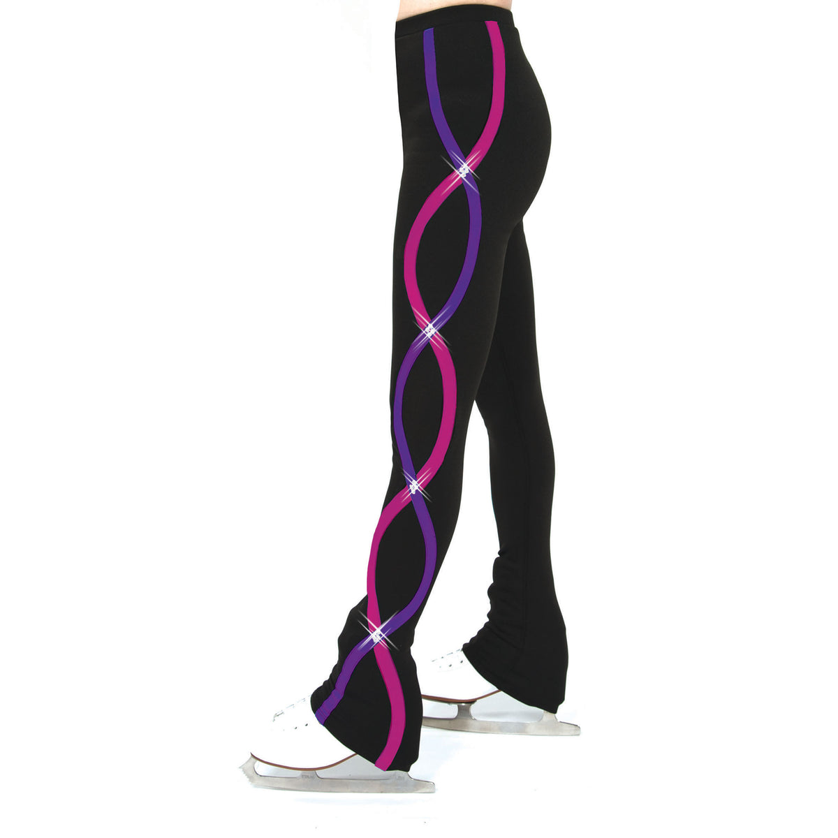 Ribbonette Leggings (Fuchsia/Purple)