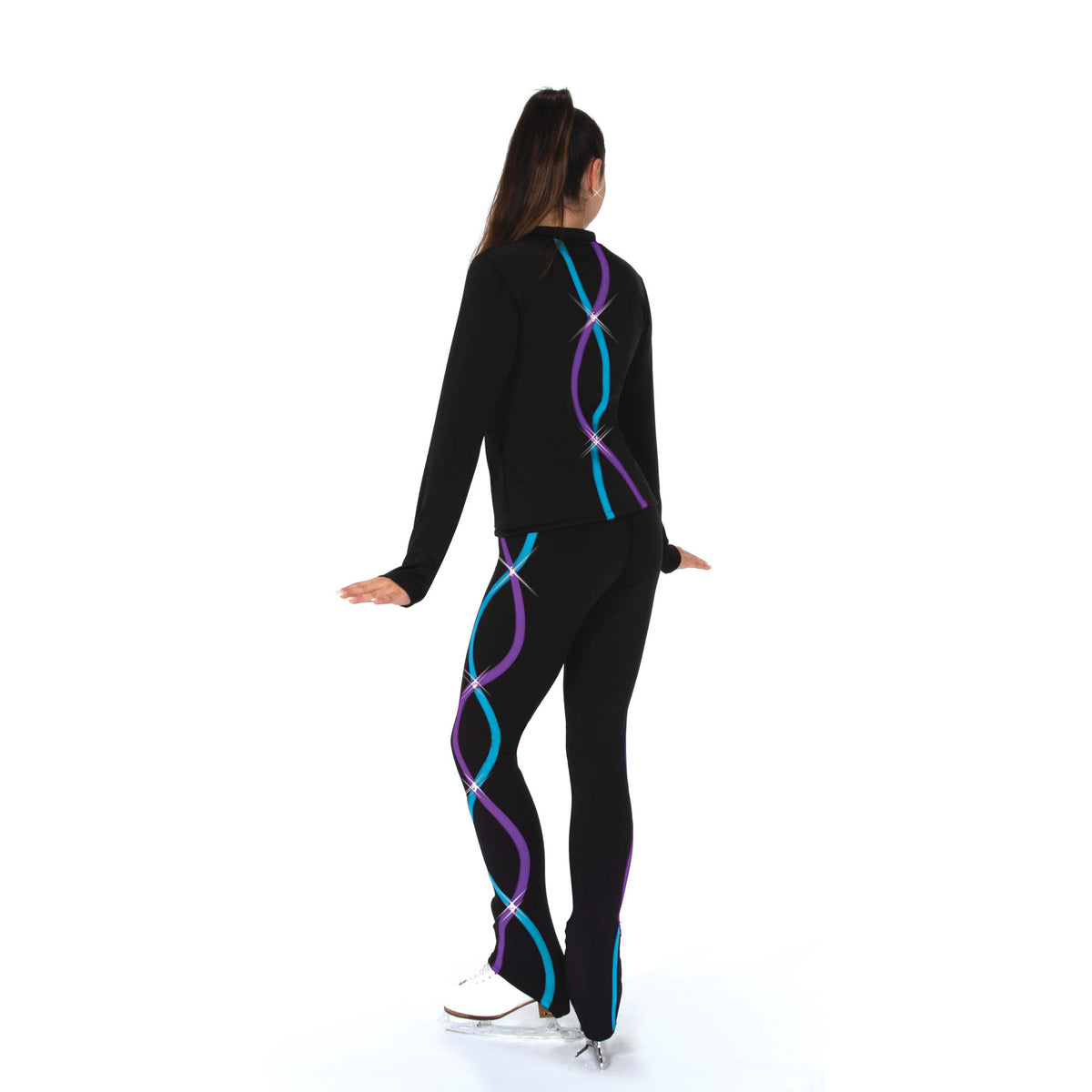 Ribbonette Leggings (Purple/Ocean)