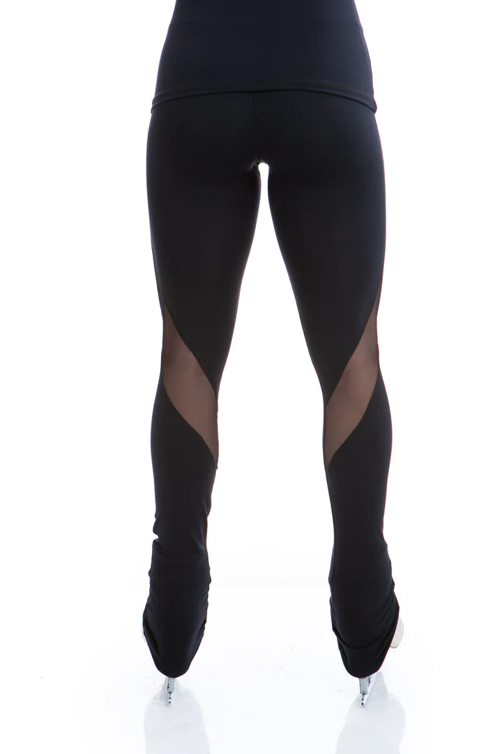 Black High Waist Supplex Legging With Mesh